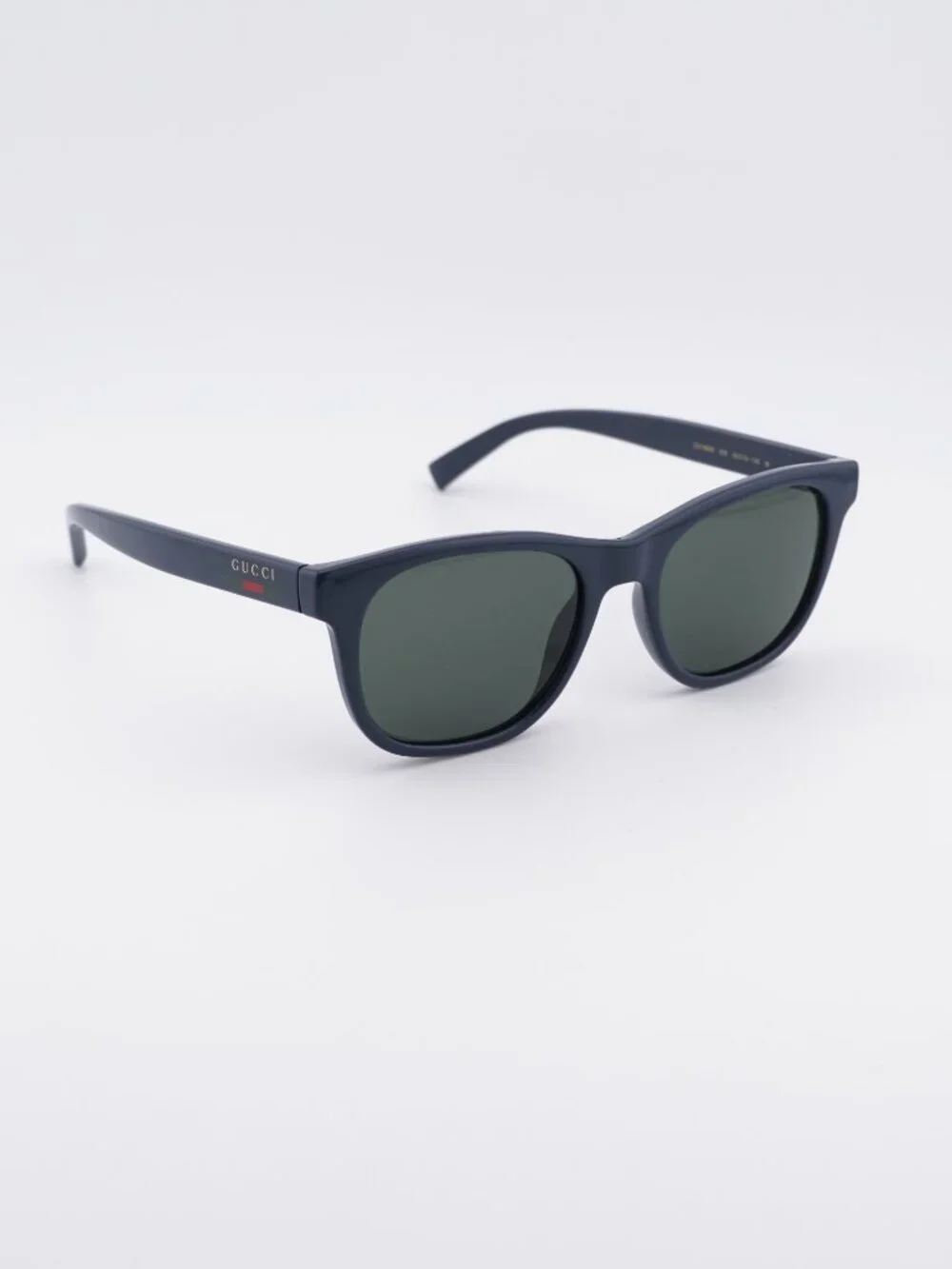 Gucci GG1985S 005 Sunglasses Blue Square Frame, Grey Lenses